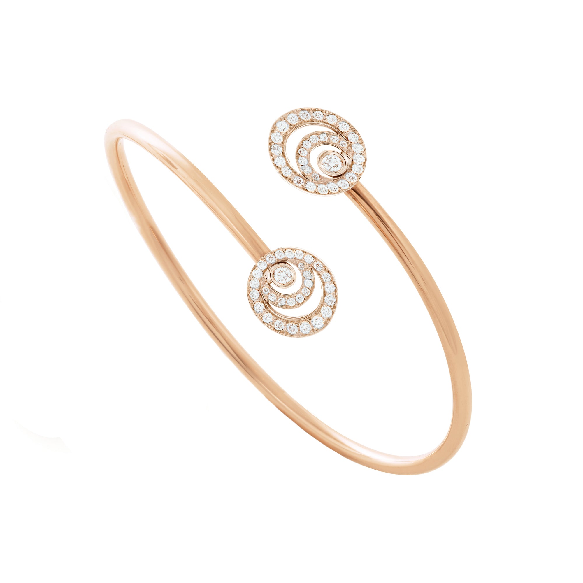 Aura Rose Gold Bracelet With Diamonds