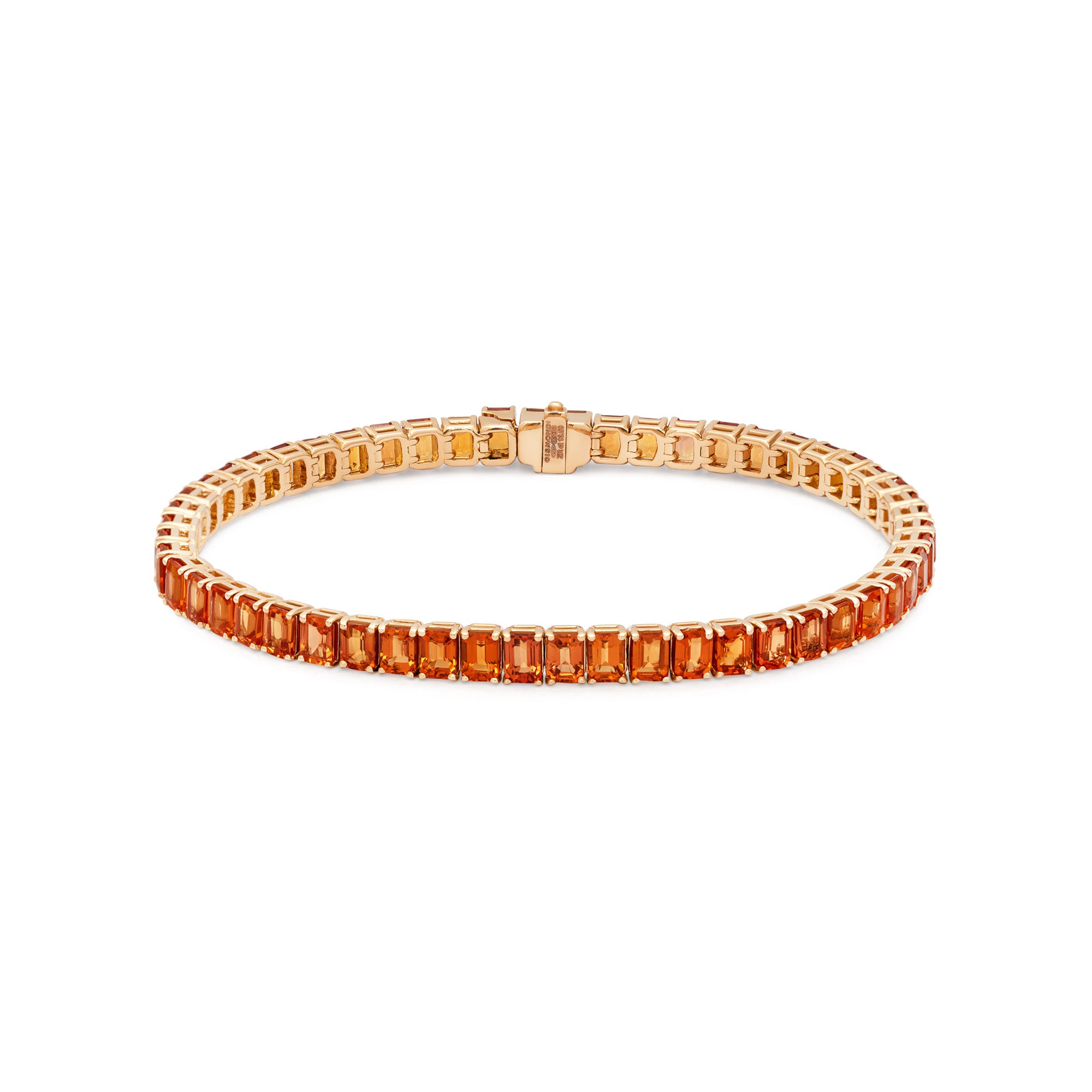 Pace Rose Gold Bracelet With Orange Sapphires