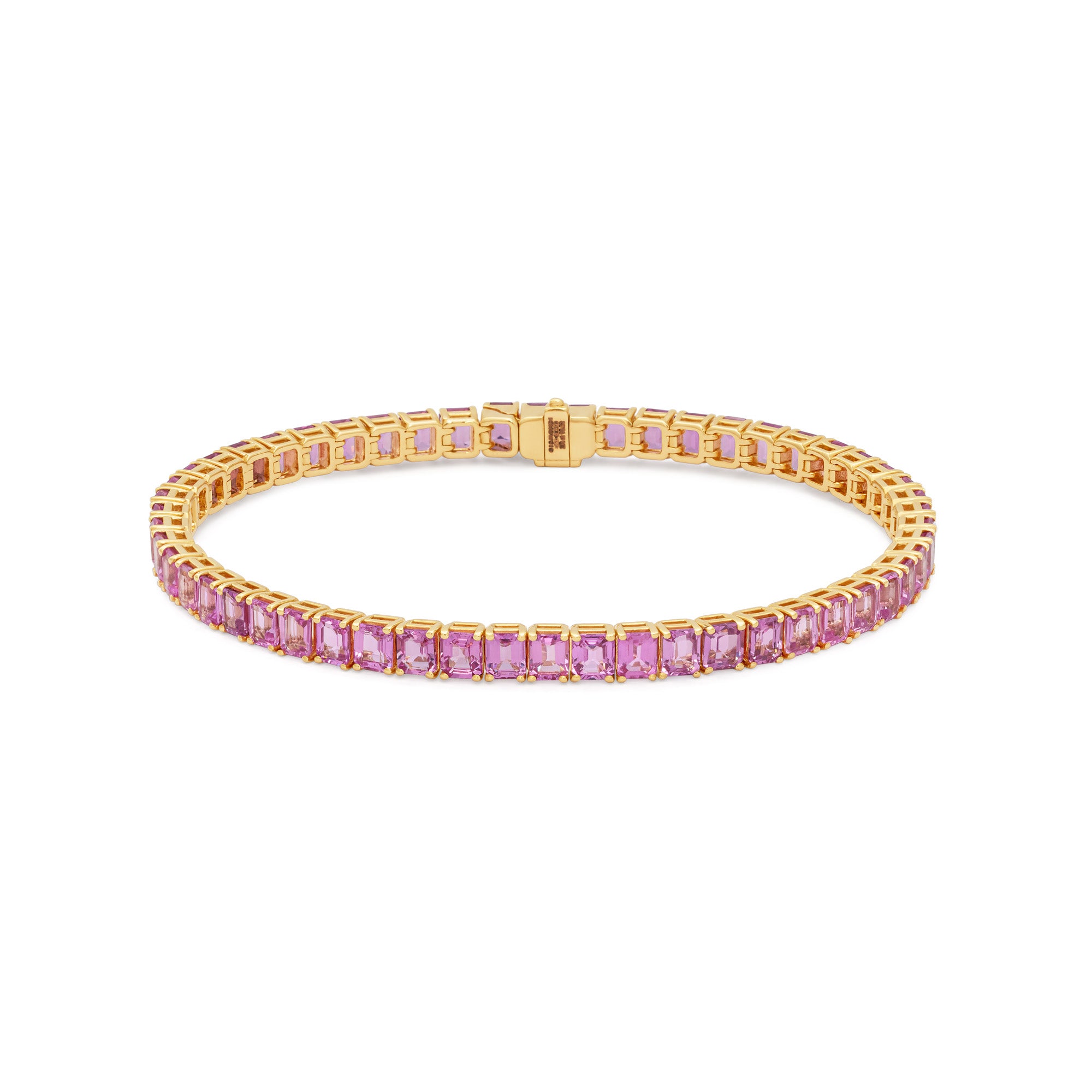 Pink Sapphire Baguette Bangle – Jaipur Atelier