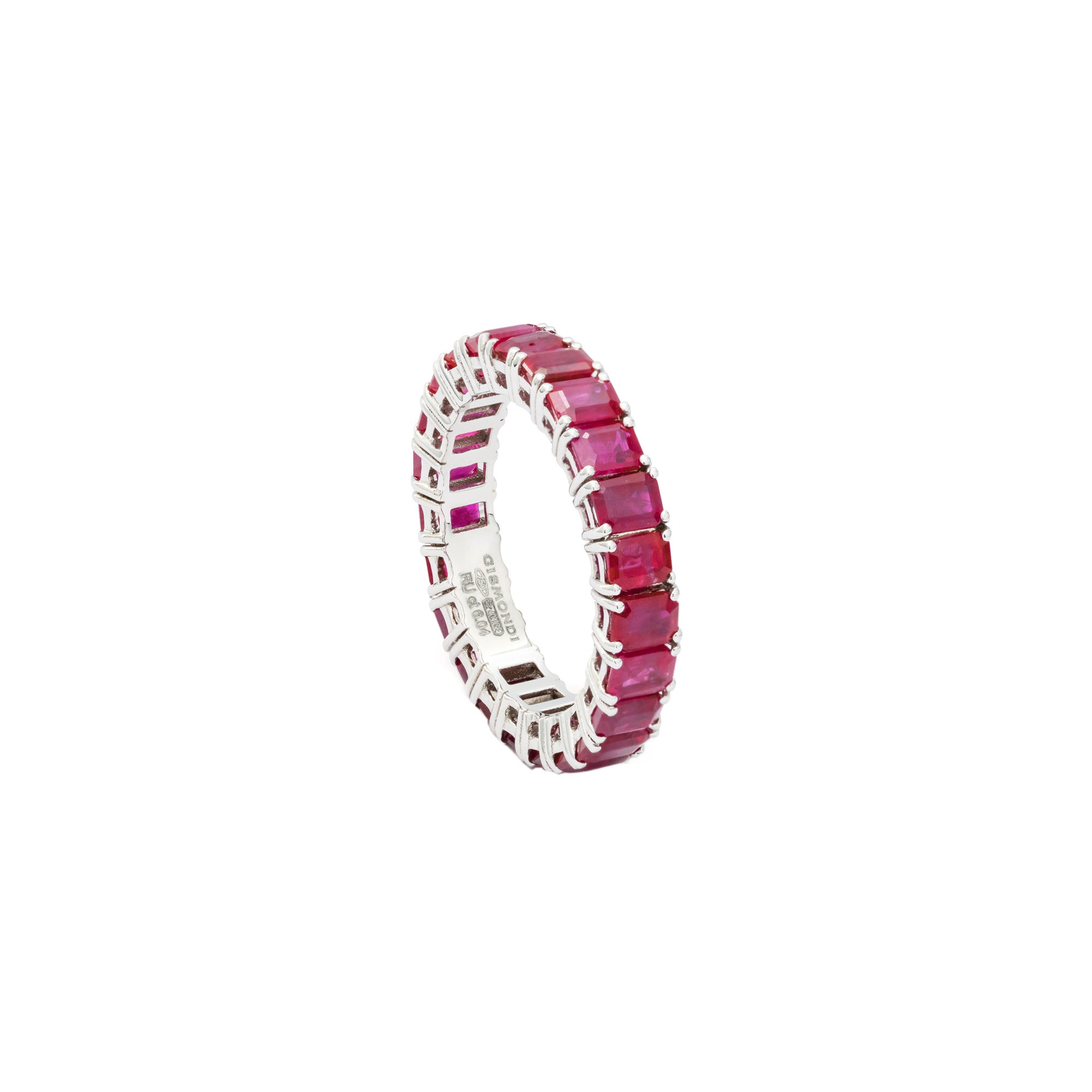 Pace White Gold Ring With Rubies